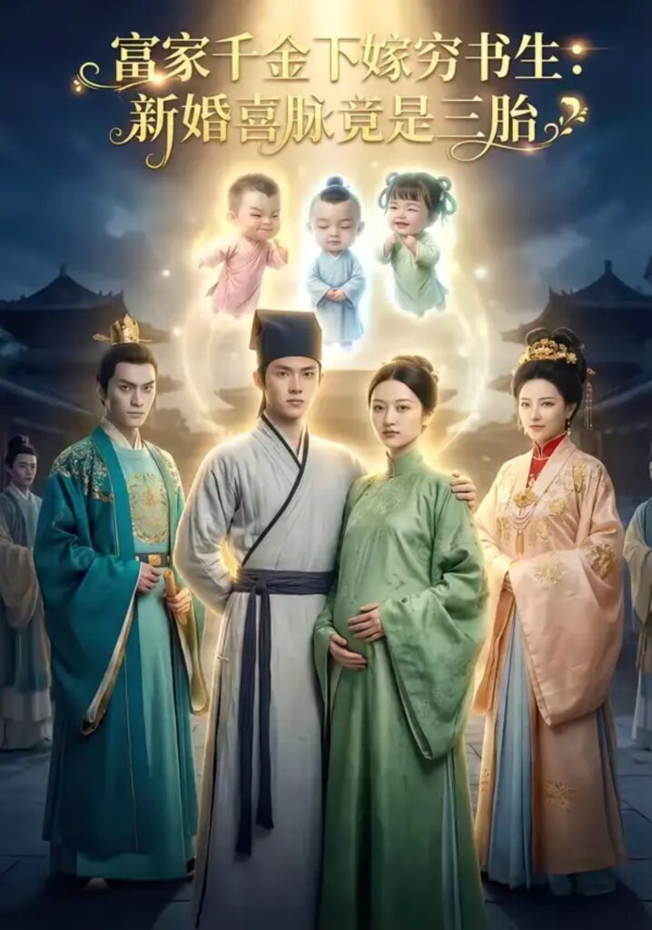 《富家千金下嫁穷书生新婚喜脉竟是三胎》短剧全集完整版免费观看