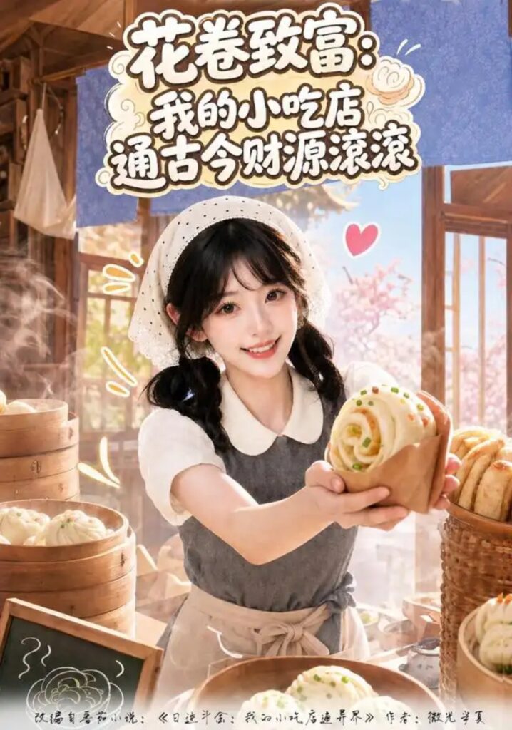 《花卷致富:我的小吃店通古今财源滚滚》短剧全集完整版免费观看-看电影短剧网